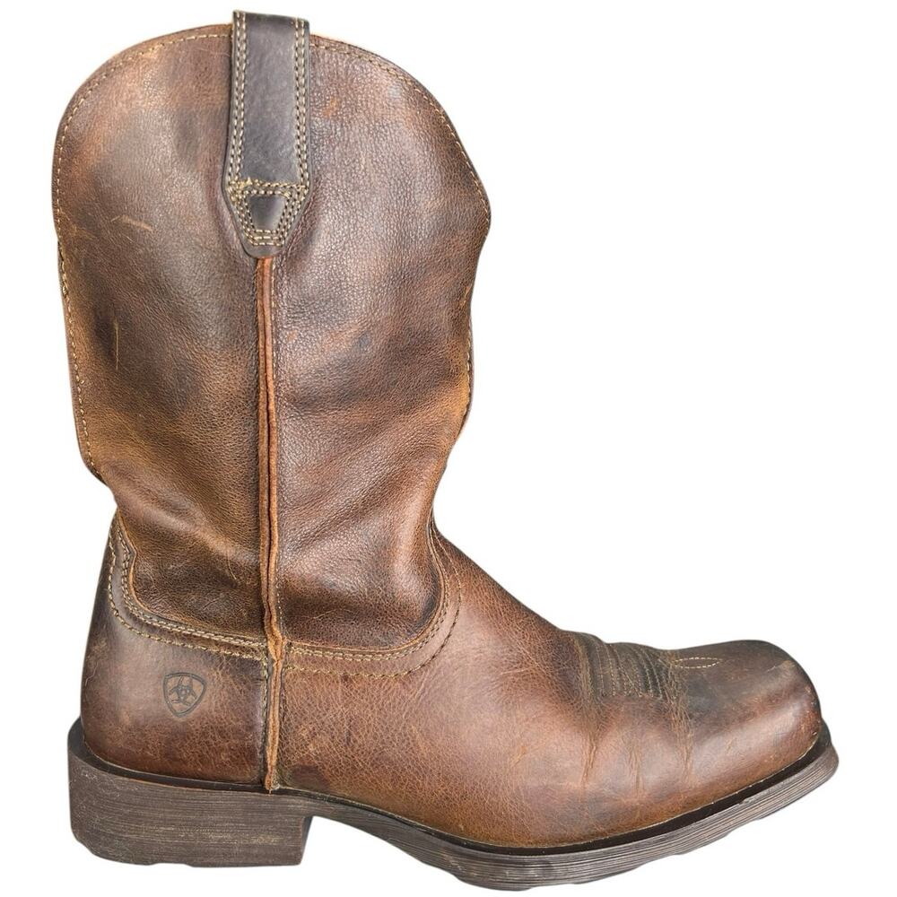 Ariat Men’s Rambler Brown Leather Distressed Cowboy Boot Size US 12 EE